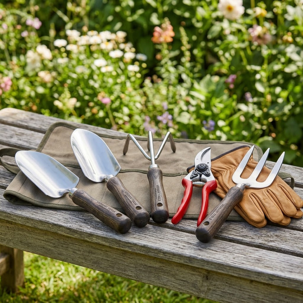 Premium Canvas Garden Tool Roll Organizer 🌿