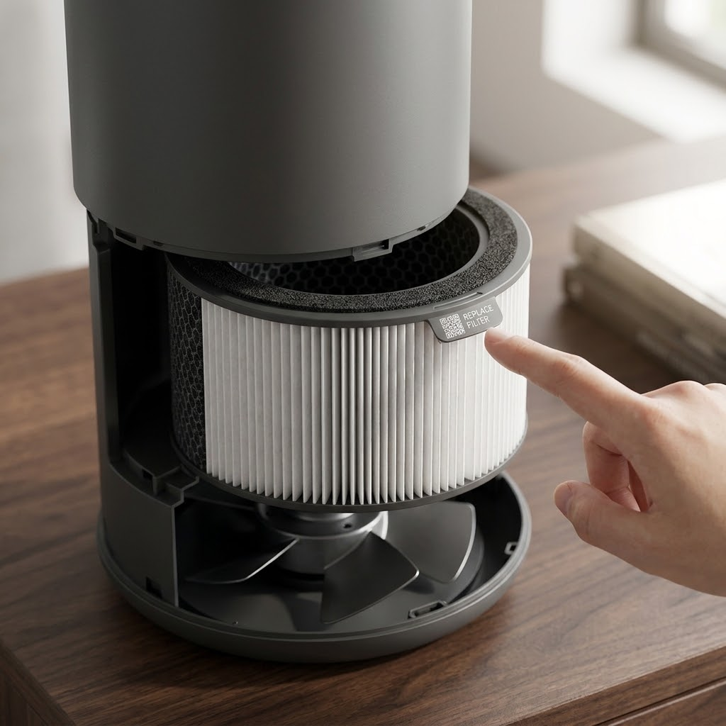 Smart Desktop Air Purifier with PM2.5 Display 🌿