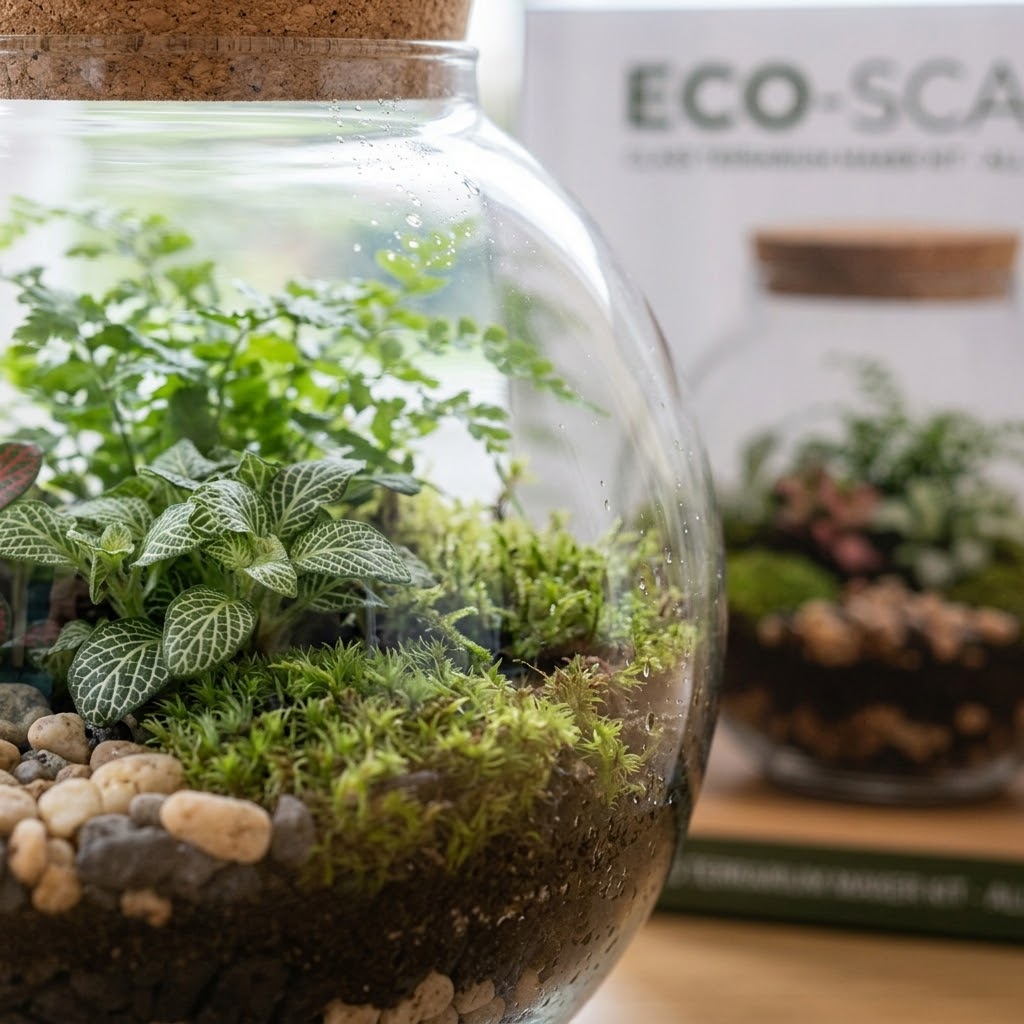 DIY Glass Terrarium Maker Kit with Natural Cork Lid 🌿