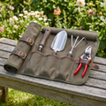 Premium Canvas Garden Tool Roll Organizer 🌿
