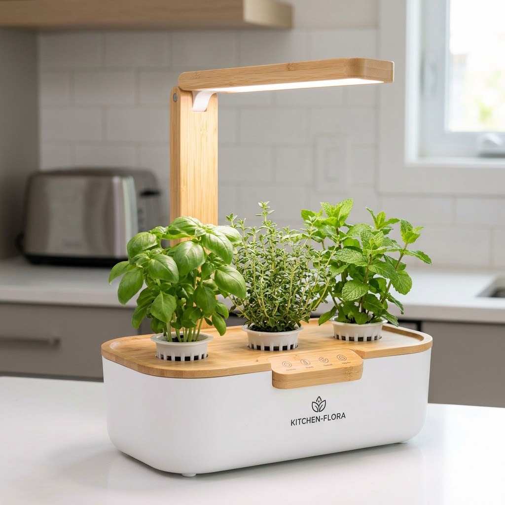 Smart Indoor Hydroponic Herb Garden Kit 🌱