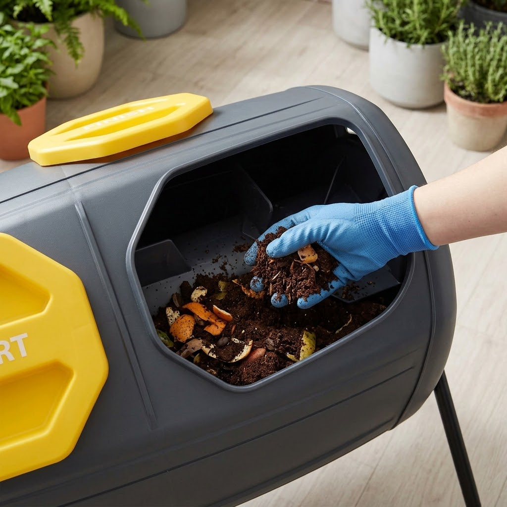 Dual Chamber Tumbling Composter Bin 🌿